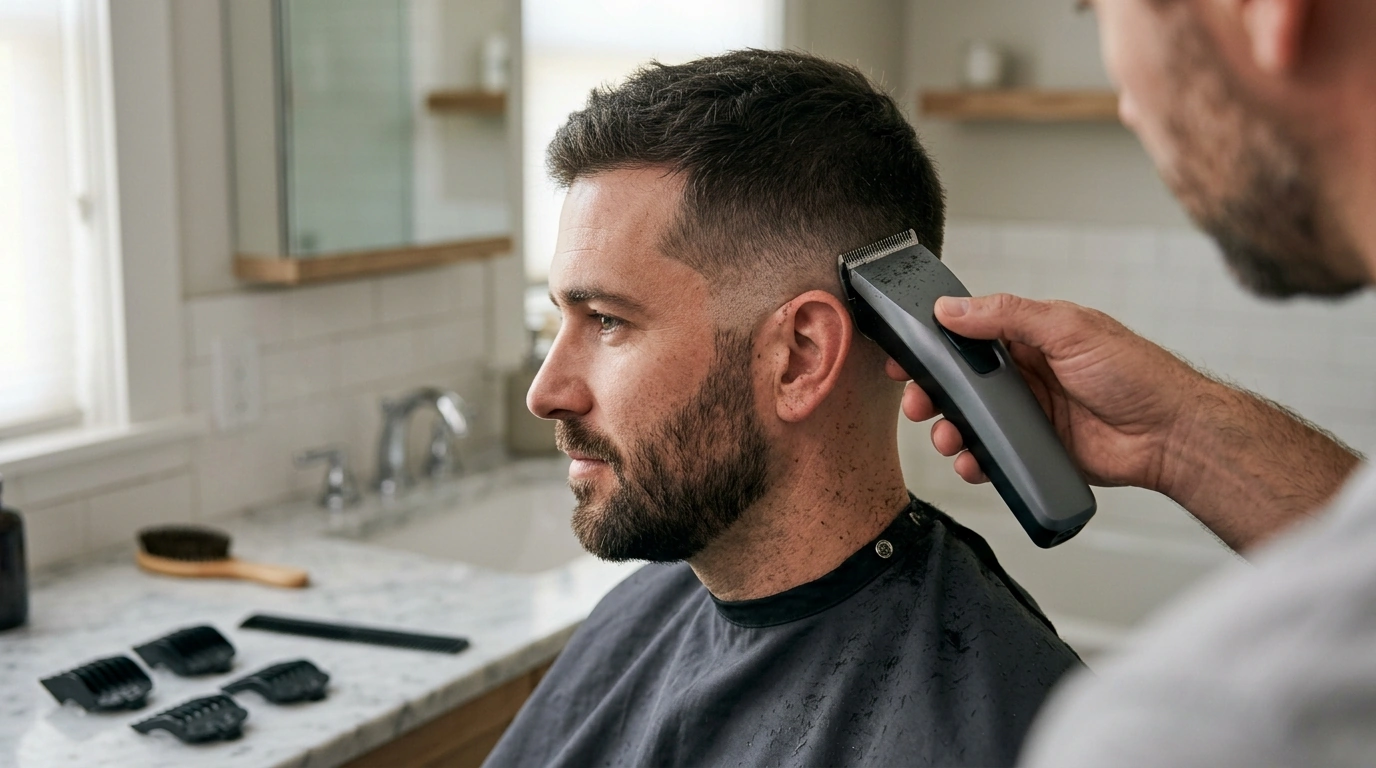 3000mAh Cordless Hair Clipper: Clean Fades & Beard Edges