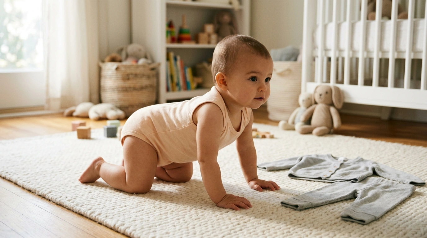 Sleeveless Cotton Bodysuit for Baby Girls: Daily Comfort