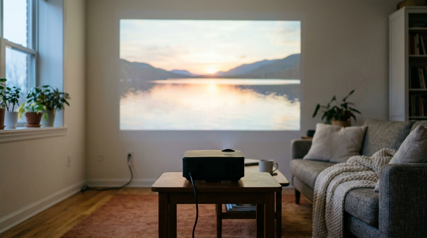 Mini LED Portable Smart Projector for Travel & Home