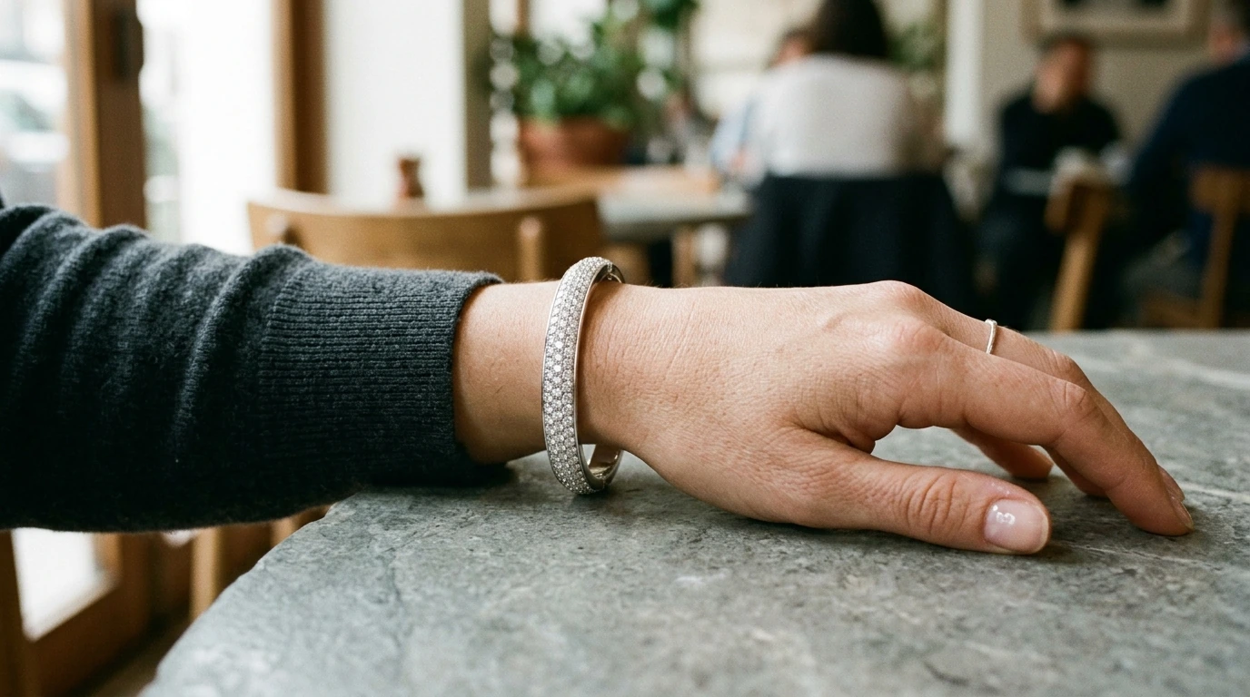 Iced Out S925 Moissanite Bangle: Unisex Shine