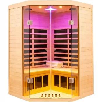 2–3 Person Low-EMF Far Infrared Sauna: Glass + App