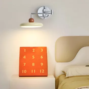 Rocker Arm LED Wall Lamp: Modern, Adjustable Task Light
